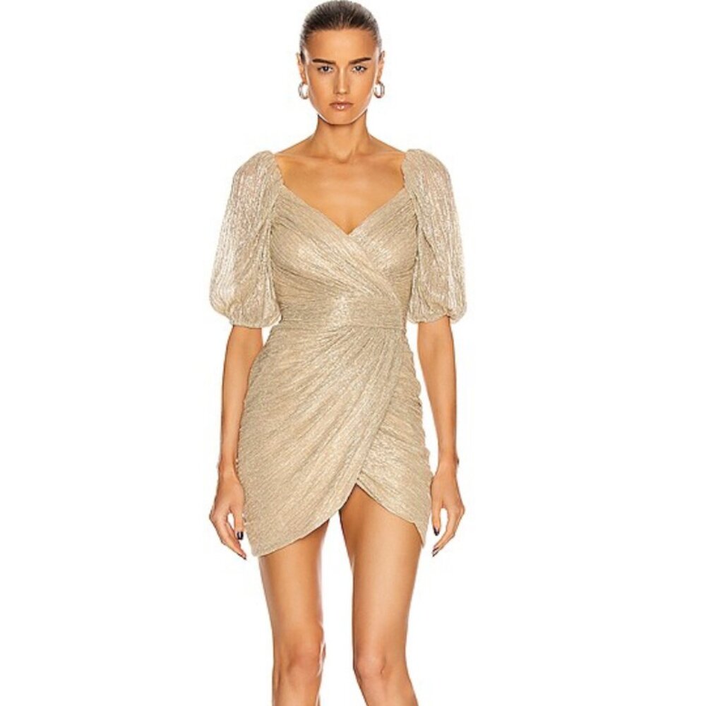 Jonathan Simkhai Gold Mini Dress